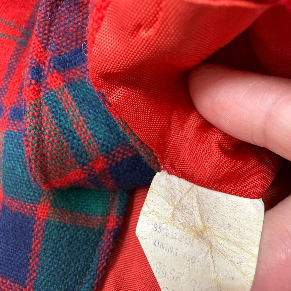 Vintage Sears Winnie the Pooh blazer jacket tartan wool blend size 3